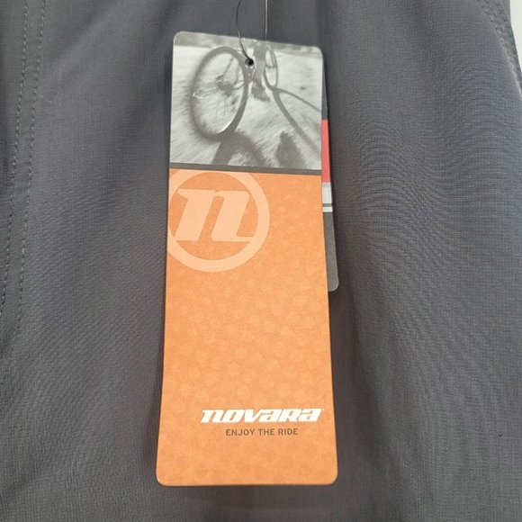 NOVARA Men's Cycling Biking Shorts Metro Gel Double Chamois Gray Size XL NEW - Picture 5 of 10